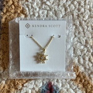 Kendra Scott Gold Snowflake Necklace